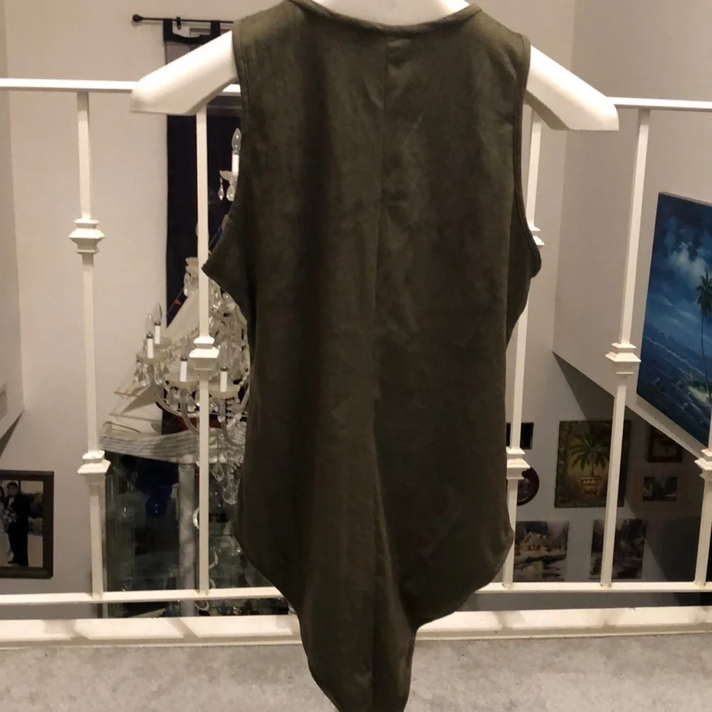 Gorgeous Charlotte Russe green Velvet Bodysuit